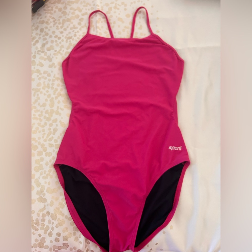 Sporti Women's Hot Pink One-Piece Swimsuit